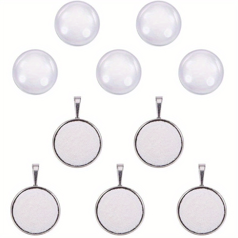 Transparent Glass Cabochons Half Round/dome Clear - Temu