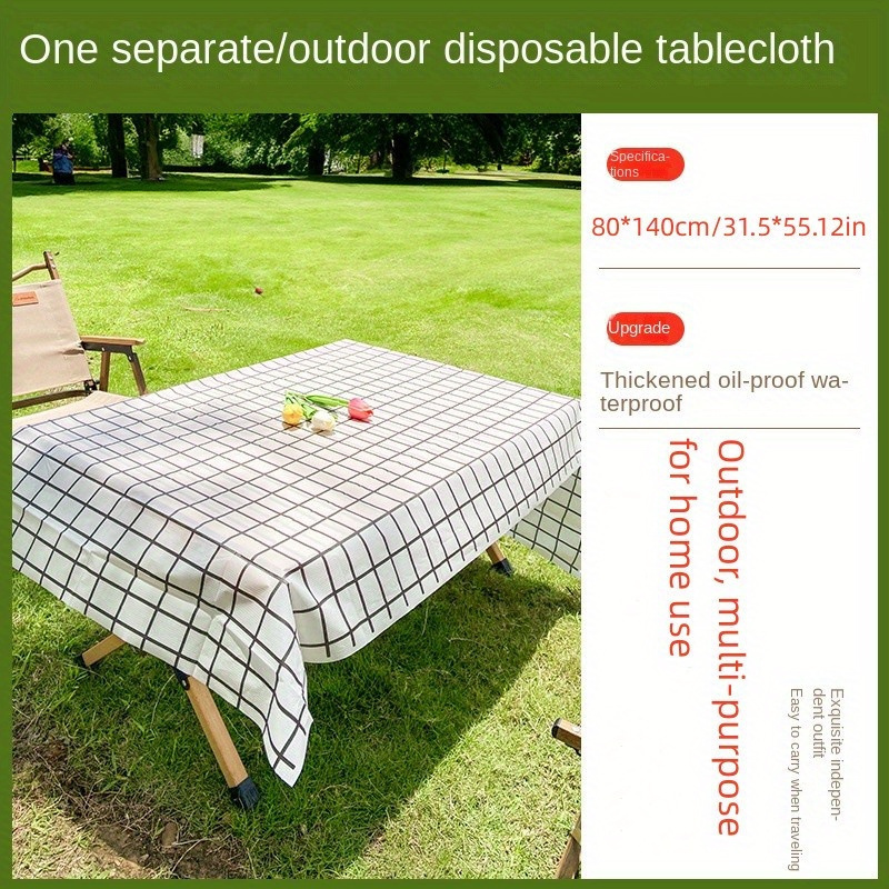 Mantel desechable, mantel de 137x183 cm para picnic