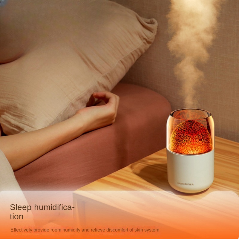 Volcano Humidifier Usb Silent Spray Bedroom Air Hydration - Temu Australia