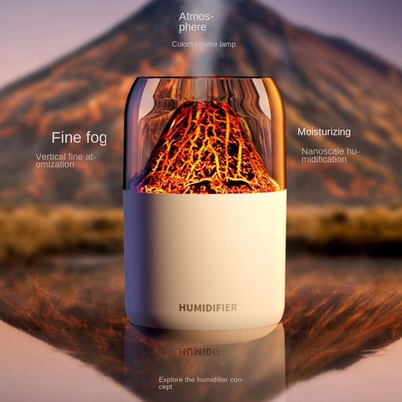 Simulated Flame Humidifier 2023 New Planet/volcano - Temu