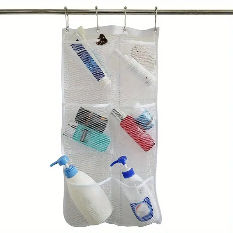 Mesh Shower Organizer Hanging Caddy Quick Dry Bathroom - Temu