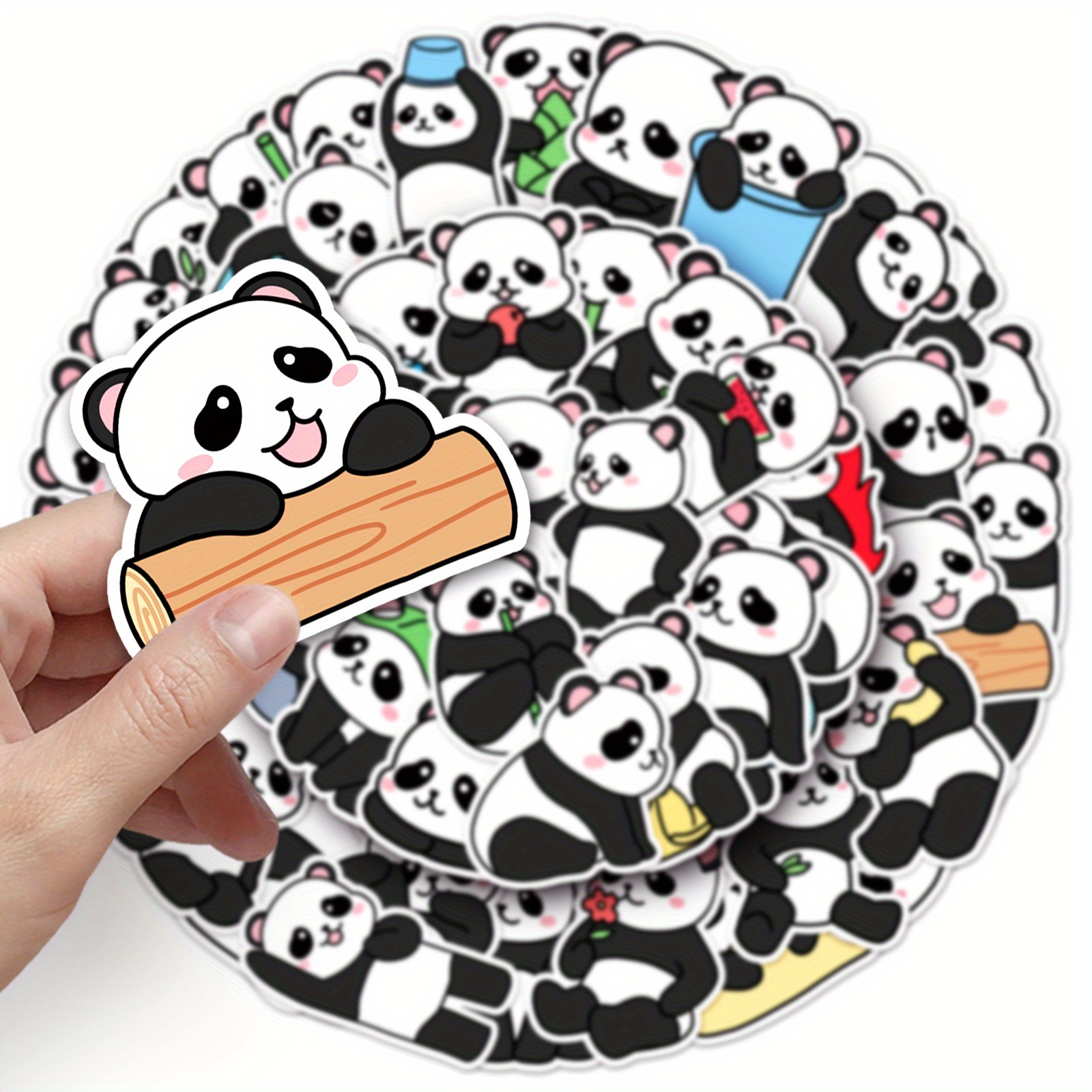 Cartoon Giant Panda Stickers Cool Room Diy Waterproof - Temu