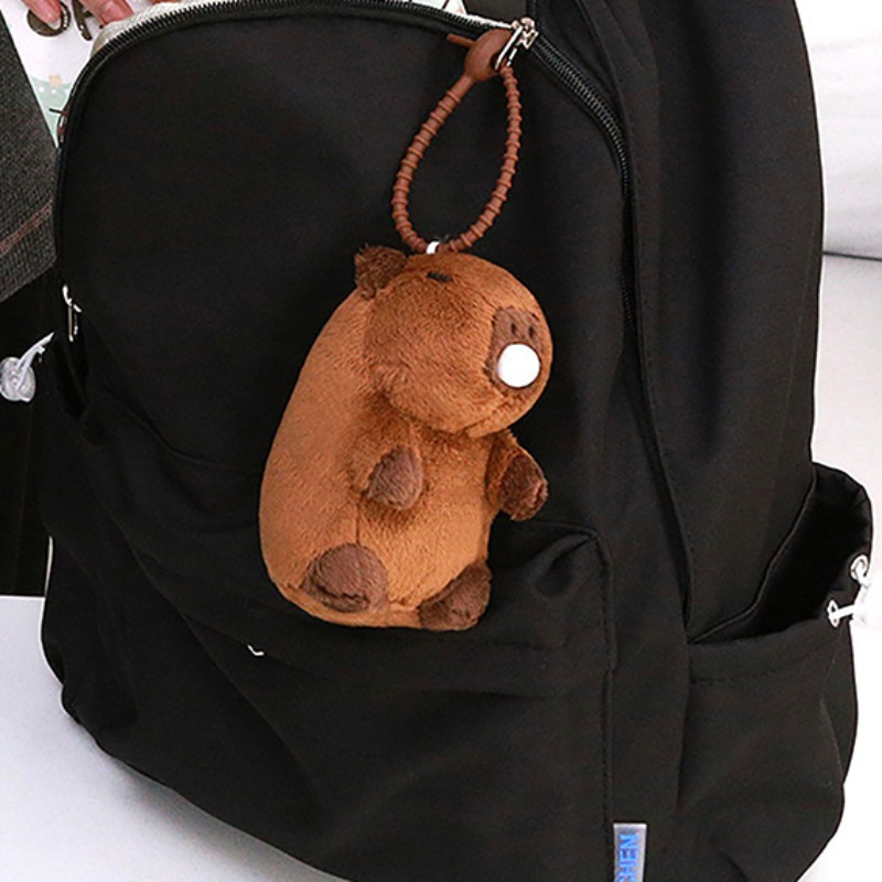 With Turtle Shell Guinea Pig Pendant Capybara Plush Toy Backpack