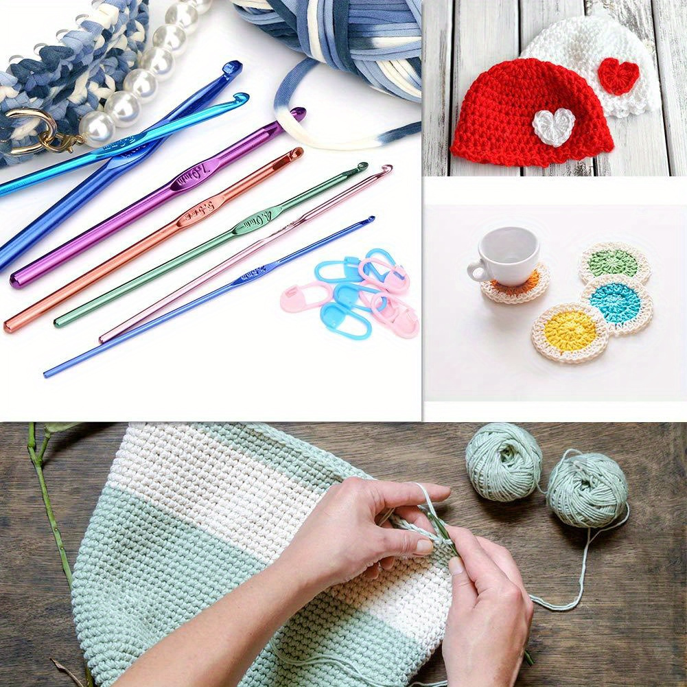 Crochet Knitting Kit Storage Bag Diy Hand Knitting Craft - Temu
