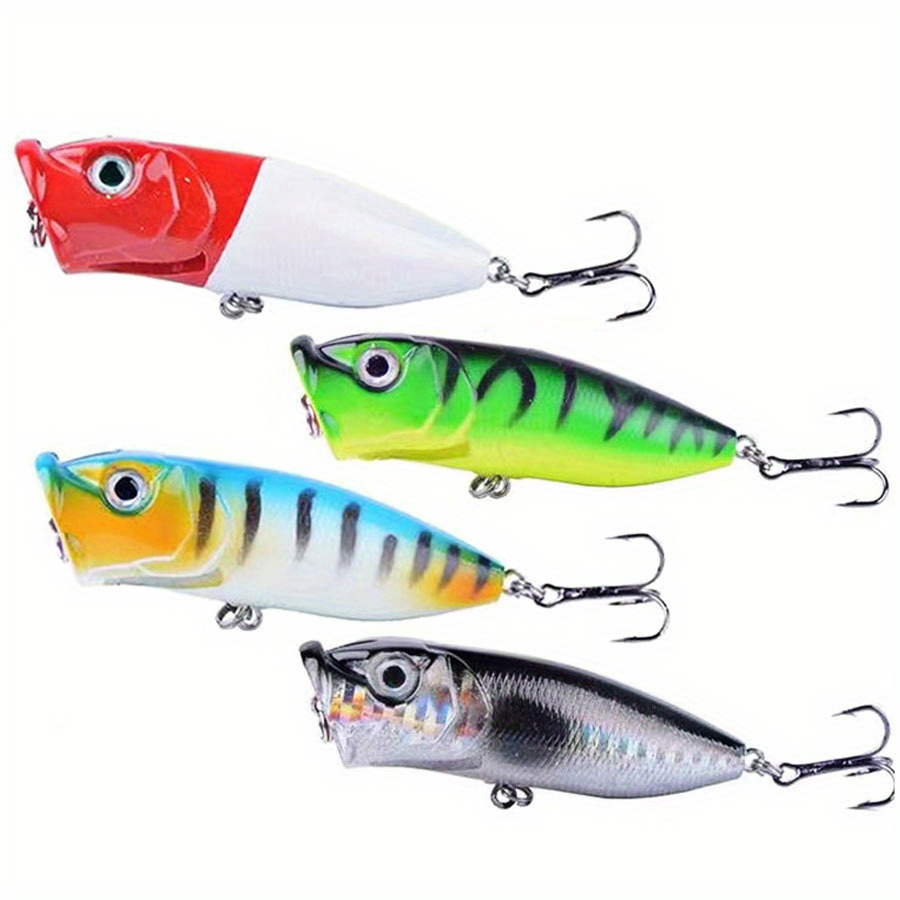 1pcs Top Water Popper Fishing Lures Mixed Colors Bait Artificial Make Good  Plastic Wobbler Fishing Tackle Wholesale Pesca