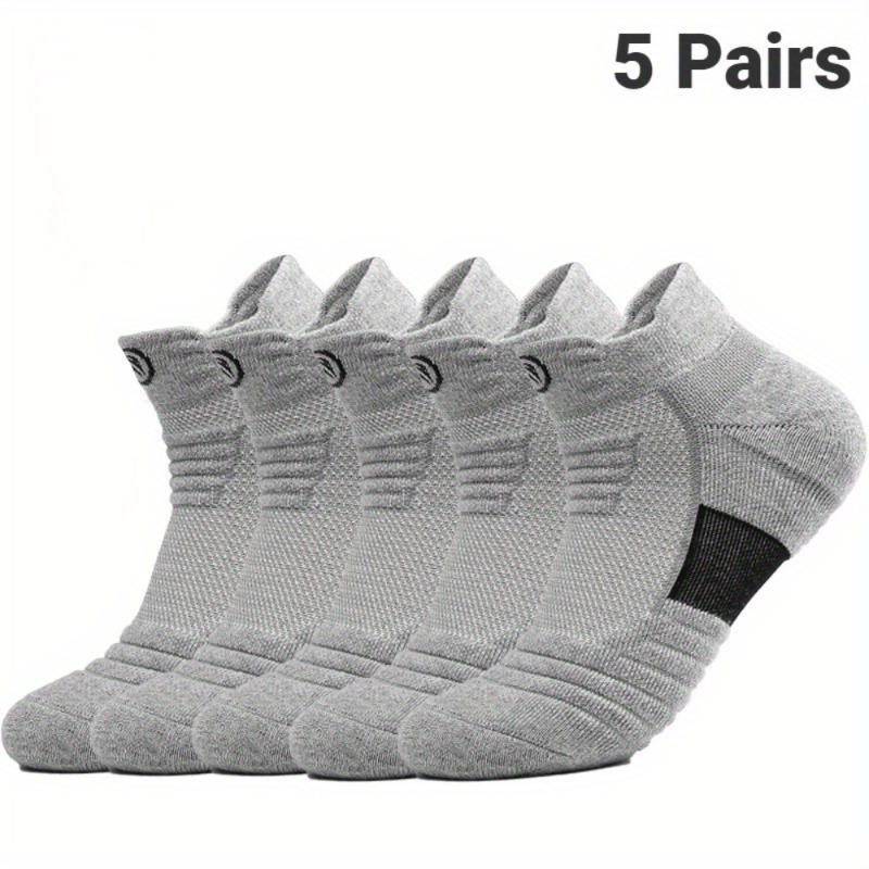 5pairs Breathable Ankle Socks for Men & Women