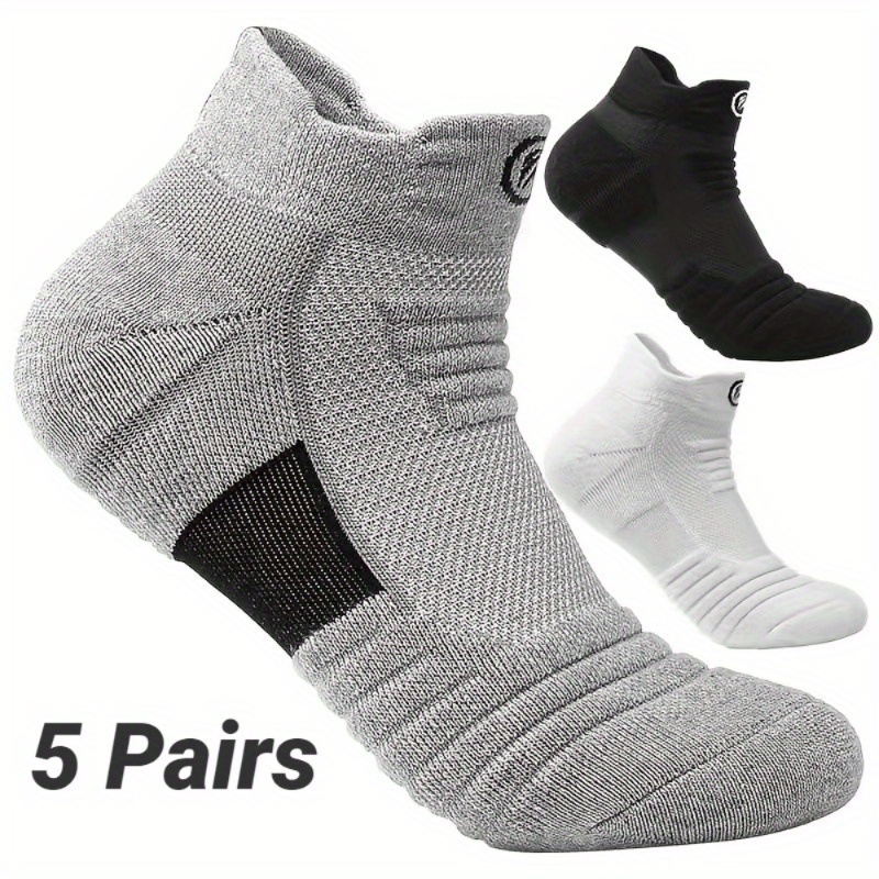 5pairs Breathable Ankle Socks for Men & Women