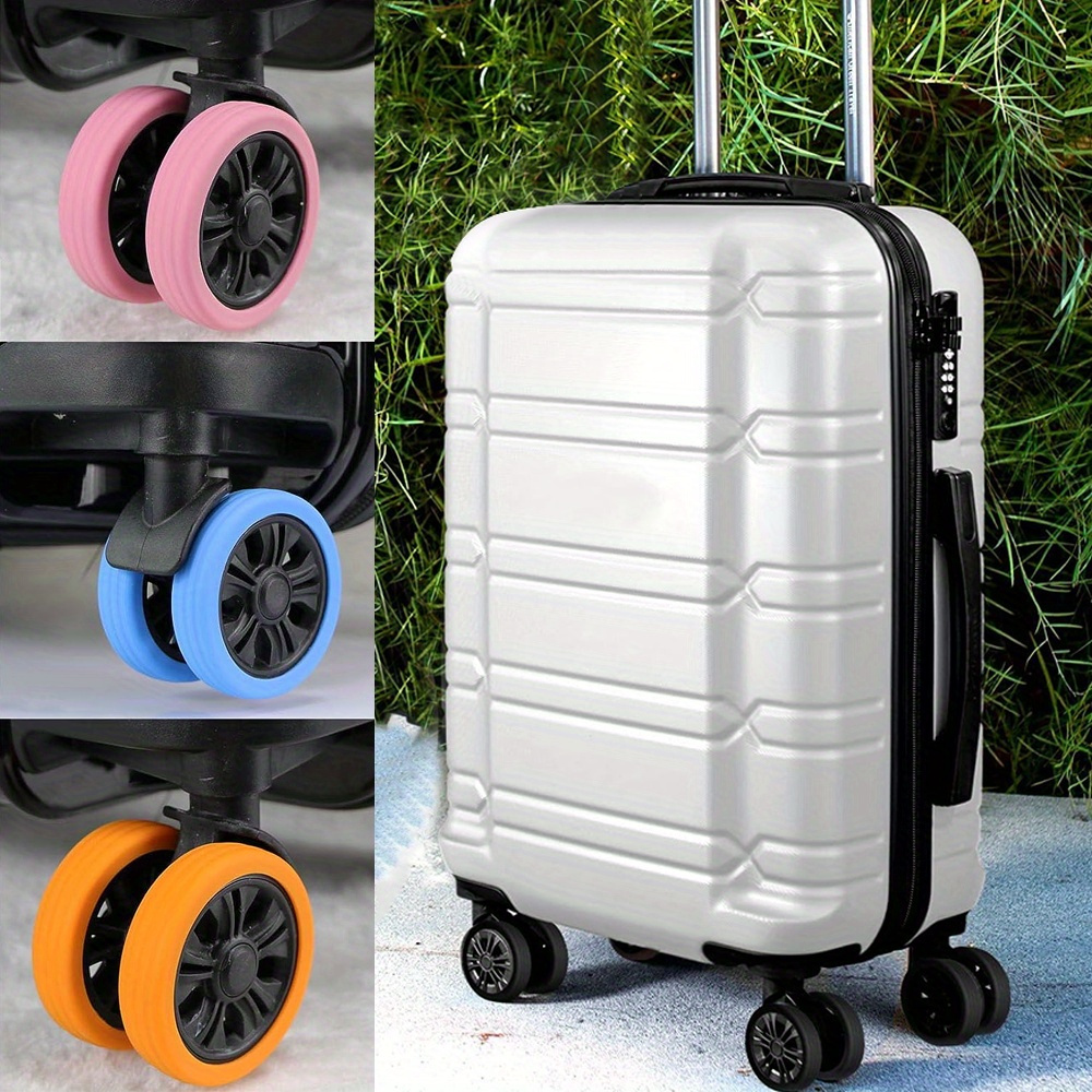 8 Stücke Einfarbige Kofferrollenabdeckung, Leichte Silikon-Koffer- Schutzhülle, Mini-Reisezubehör - Temu Germany