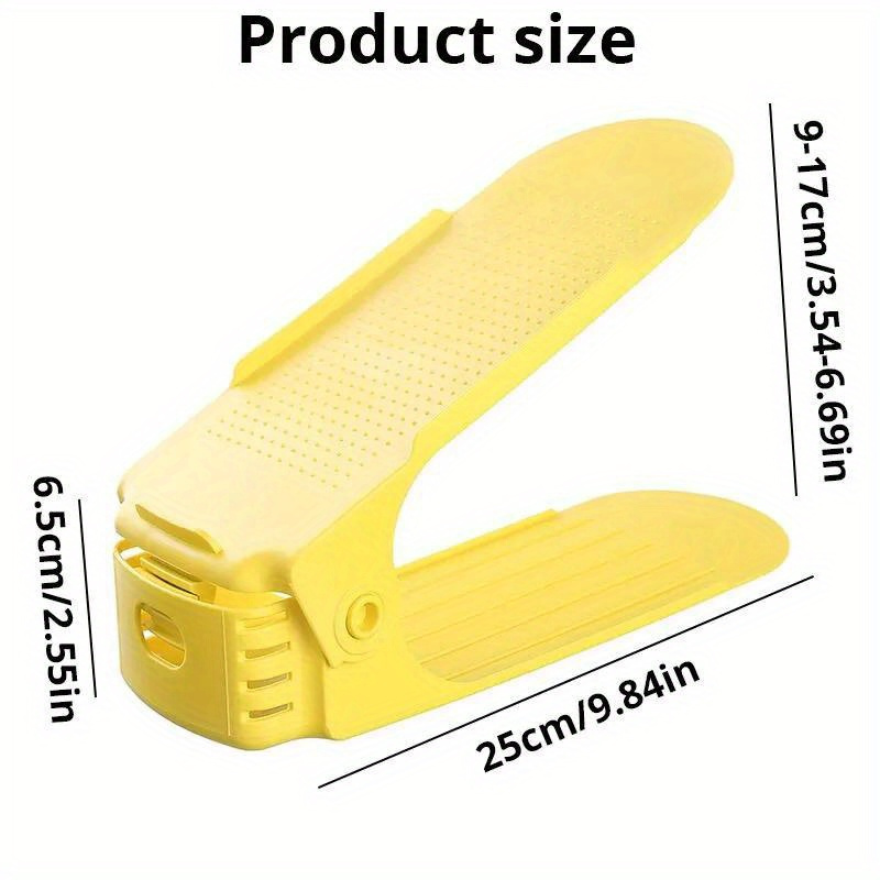 Shoe Slot Storage Organizer Adjustable Plastic Shoe Rack - Temu