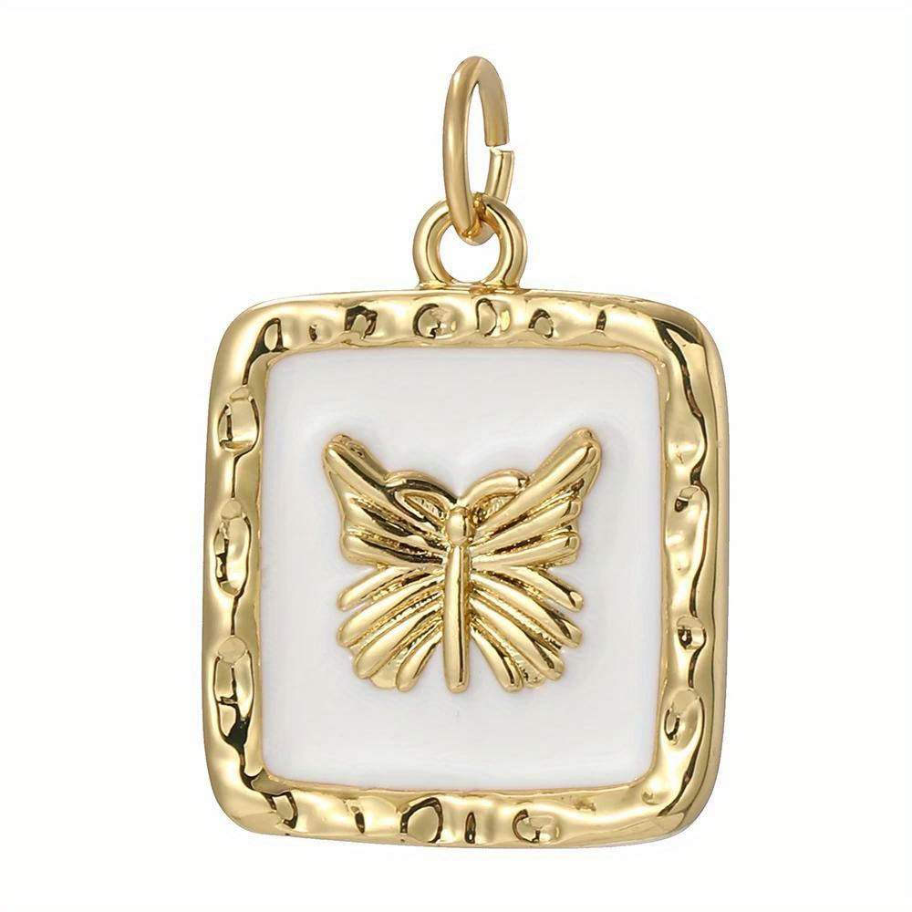 Boho Style 18k Golden Plated Copper Pendants Angel Love - Temu