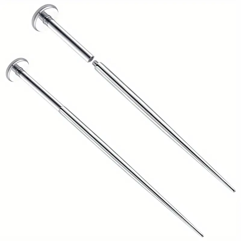 Stainless Steel Piercing Kits Insertion Pin Taper Threadless - Temu