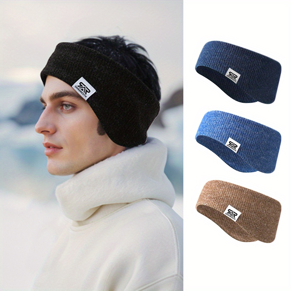 Ear Warmer Headband for Women & Men: Best Cold Weather Fleece Headbands.  Black Ear Muffs Winter Head Band Wrap. Warm Hat Beanie Covers Ears for  Running, Yoga, Skiing, Hiking, Workout etc 