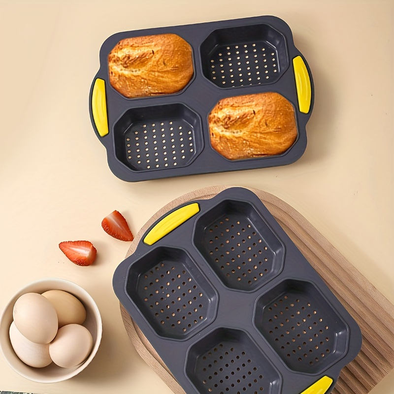 Mini Loaf Pan, 8-Cavity Linked Mini Mold, Muffin Pan for Baking