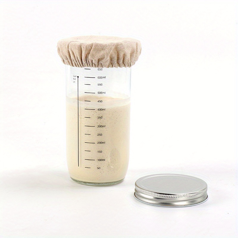Sourdough Starter Jar For Sourdough Bread Baking Sourdough - Temu