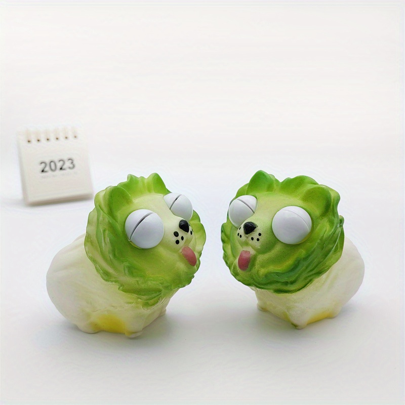 3pcs Vegetable Dog Decompressing Toys Exploding Eyes Squeezing Creativity