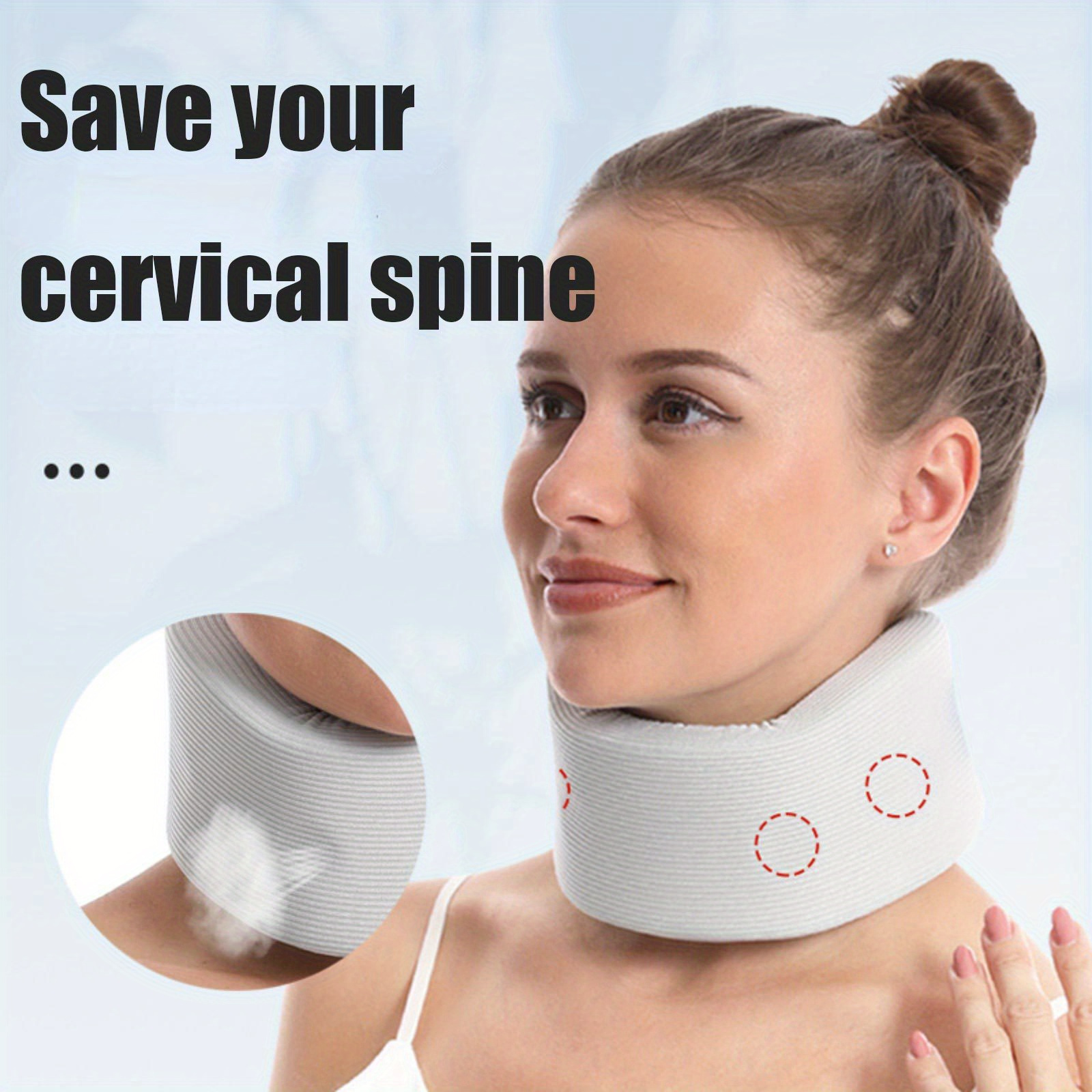 Neck Brace Adjustable Cervical Collar Sleeping Relief Neck - Temu