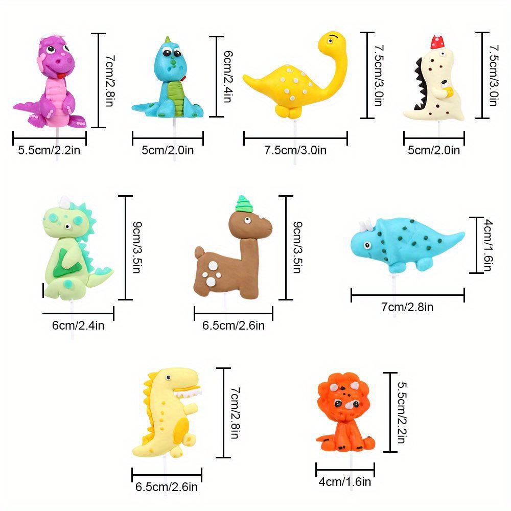 Set Topper Torta Dinosauro Cartoni Animati Simpatici Inserti - Temu  Switzerland