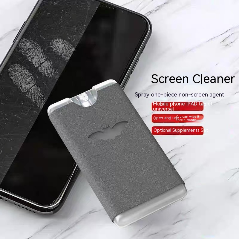 CLICK CLEAN 4PCS All-in-One Screen Cleaner, Fingerprint Proof Screen  Cleaner Spray with Microfiber and Phone Stand for All Phones, Laptop and  Tablet
