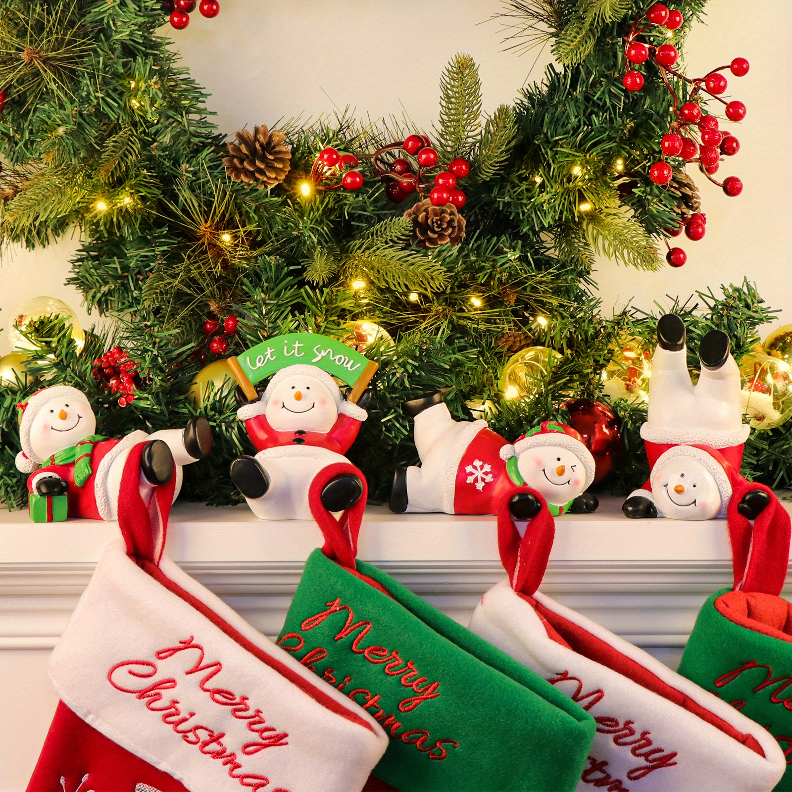 Christmas Stocking Holders Mantle Lightweight Stocking - Temu Canada