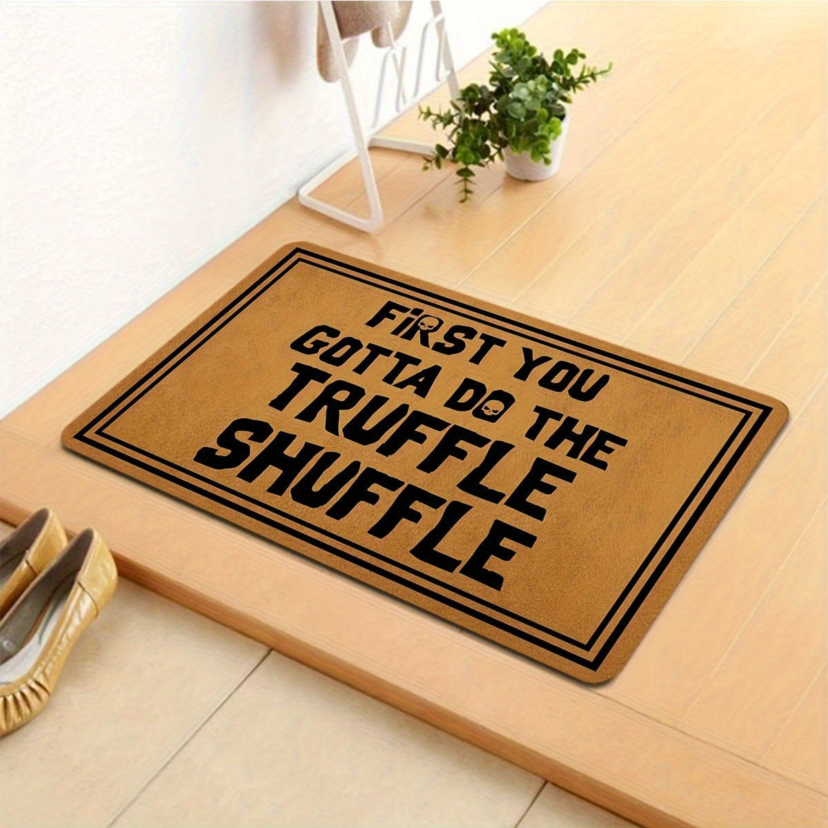 Truffle Shuffle Doormat Carpet Mat Rug Polyester Non-Slip Floor