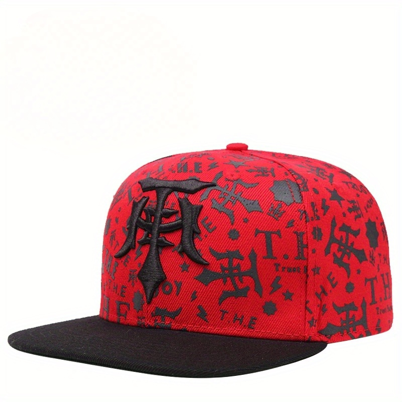 

1pc Unisex Sunshade Breathable Baseball Cap With Trendy Pattern For Outdoor Sport