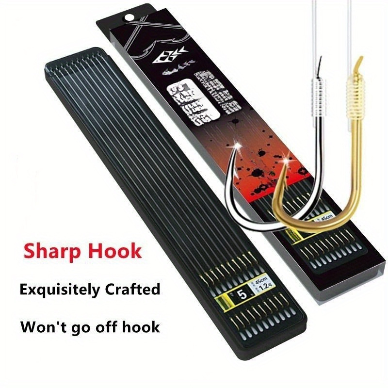 20 Hooks/10 Pairs Pre-tied Fishing Hooks, Sharp Hooks With Line, Fishing  Tackle