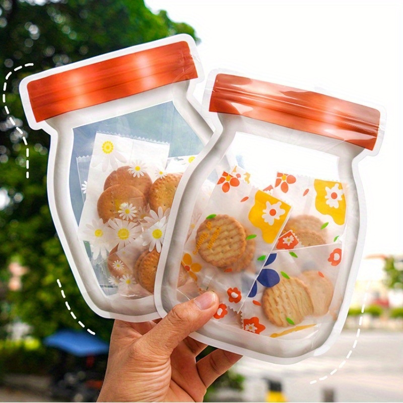 Cute Animal Shape Food Storage Bag Translucent Pearlescent - Temu