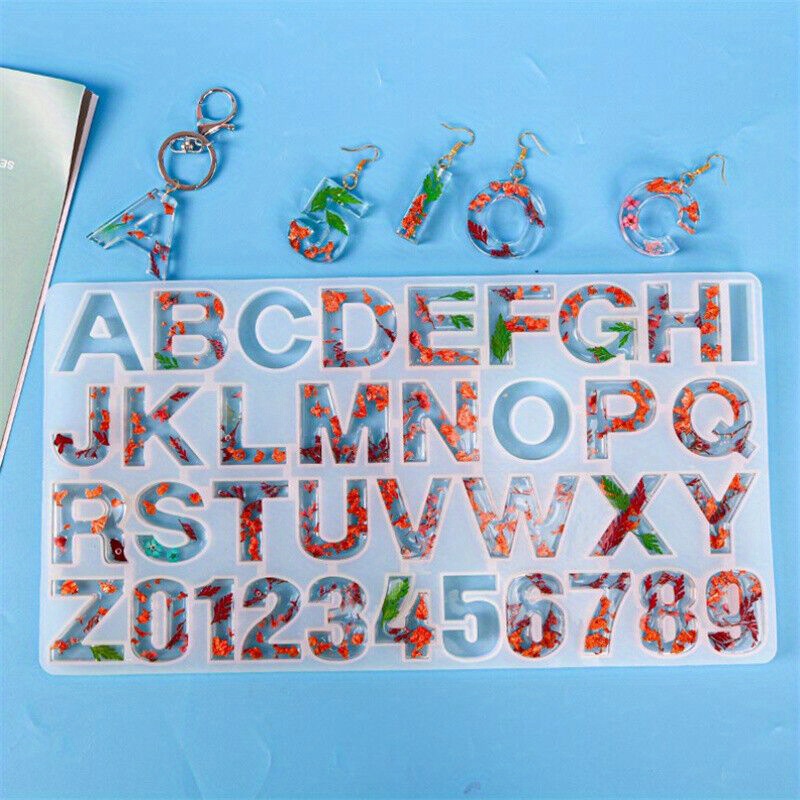 Large Letter Molds For Resin, 3d Capital Alphabet Epoxy Resin Mold