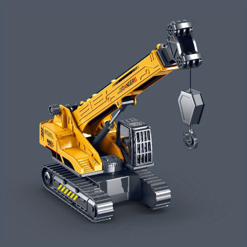 Crawler Crane Toys Simulation Engineering Car Model Children's Toy Yellow