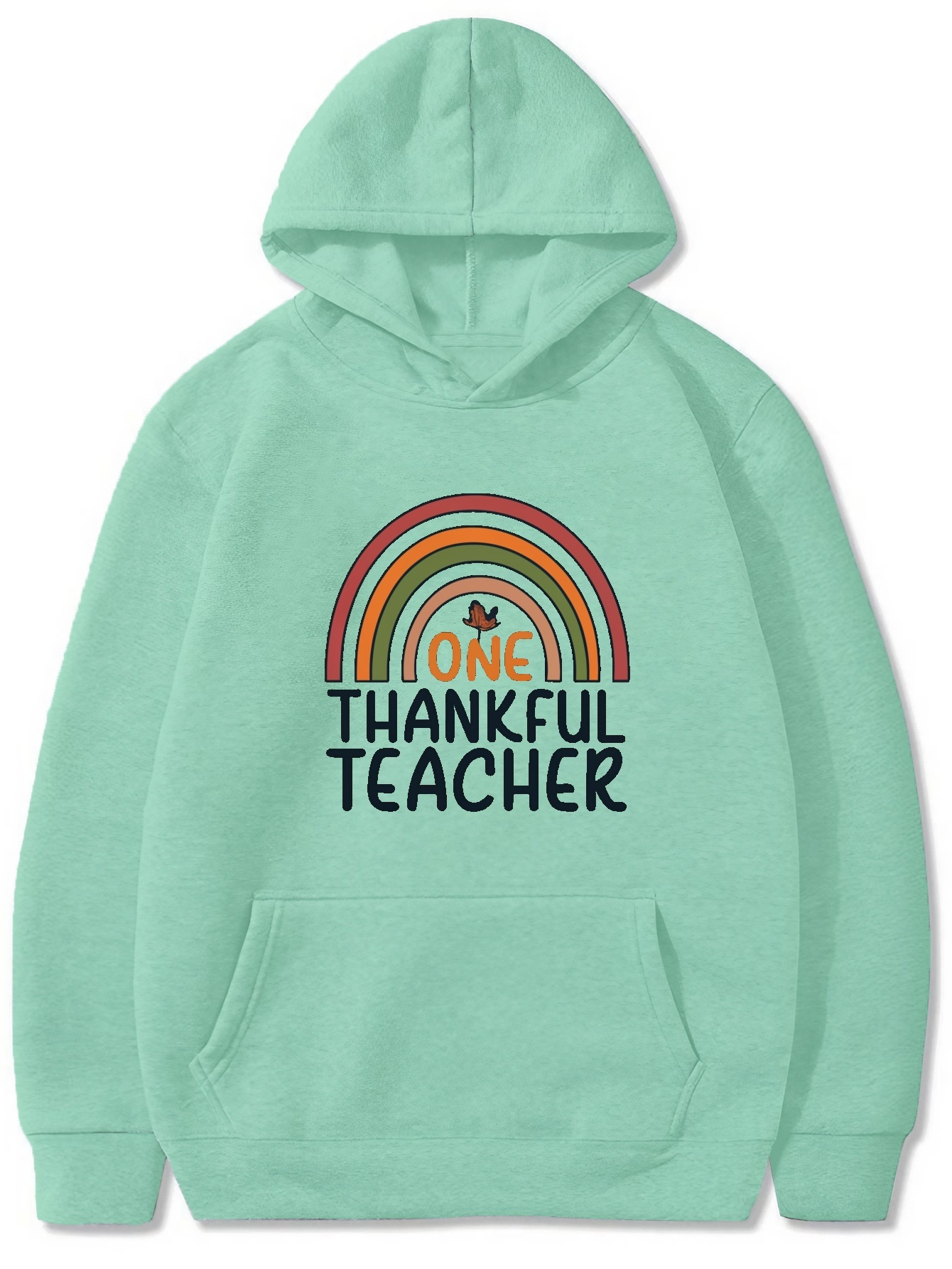 one thankful teacher sudadera capucha larga bolsillo Temu Mexico