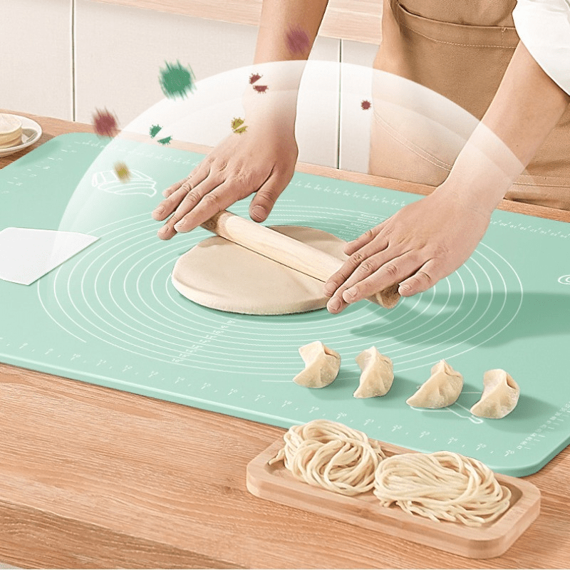 Silicone Pastry Mat for Baking, Baking Mat for Rolling Dough Non