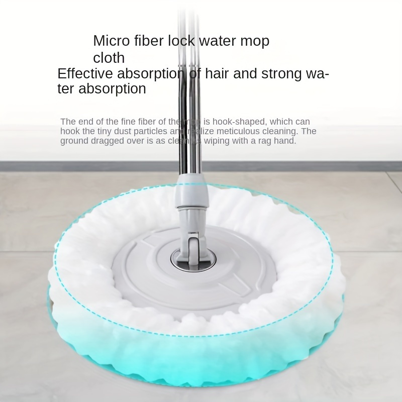 360 DEGREE SPINNING MOP BUCKET HOME CLEANER CLEANING WITH TWO SPIN MOP  HEADS
