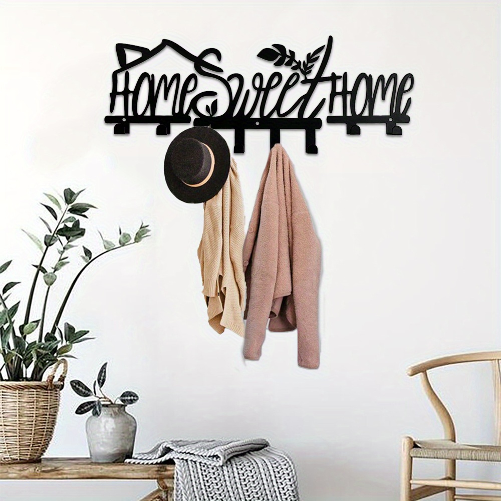 1pc Modern Coat Rack - Wall Mount Coat Rack, Modern Wall Hook, Key Holder,  Metal Wall Art, Modern Art, Wall Hooks, Coat Rack Wall Mounted, Home Decor