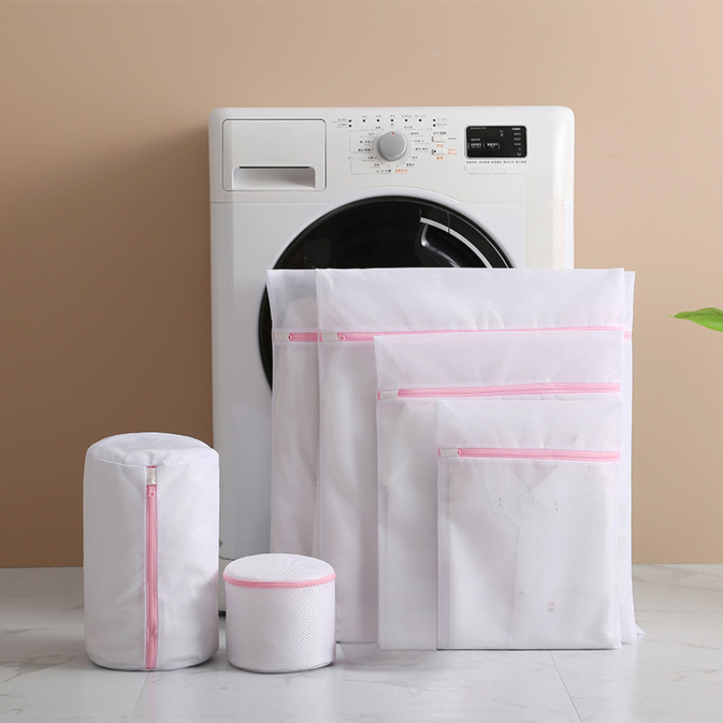 5 Pcs Laundry Bag Wash Net Washing Machine Bag for Home Underwear Wash  (White)