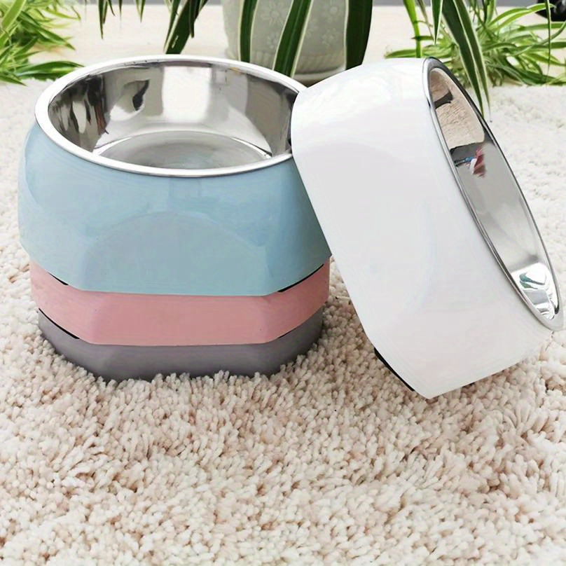 Dog Feeding Supplies Removable Stainless Steel Dog Food Bowl - Temu