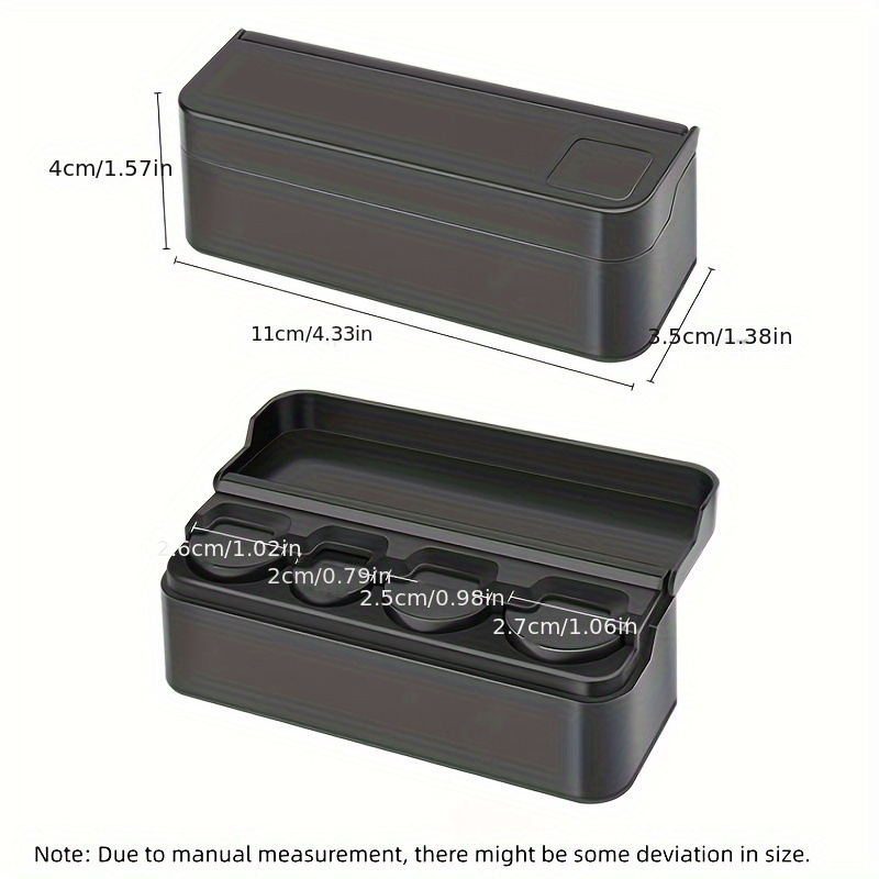 Auto Münzaufbewahrungsbox, Mini Kleingeld Aufbewahrungsbox, zum  Organisieren von Münzen, geeignet für die meisten Autos