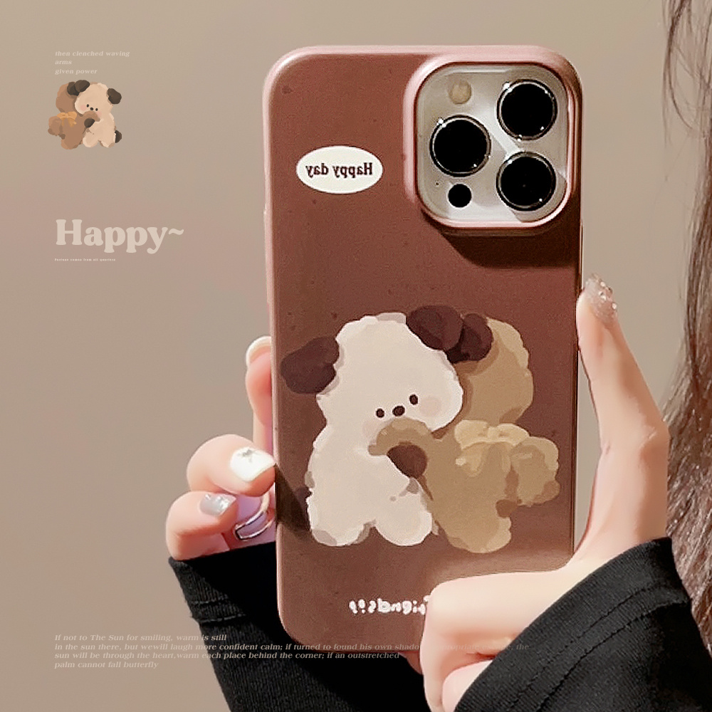 Puppy Hug Phone Case Suitable Iphone 15 14 13 12 11 Pro Temu