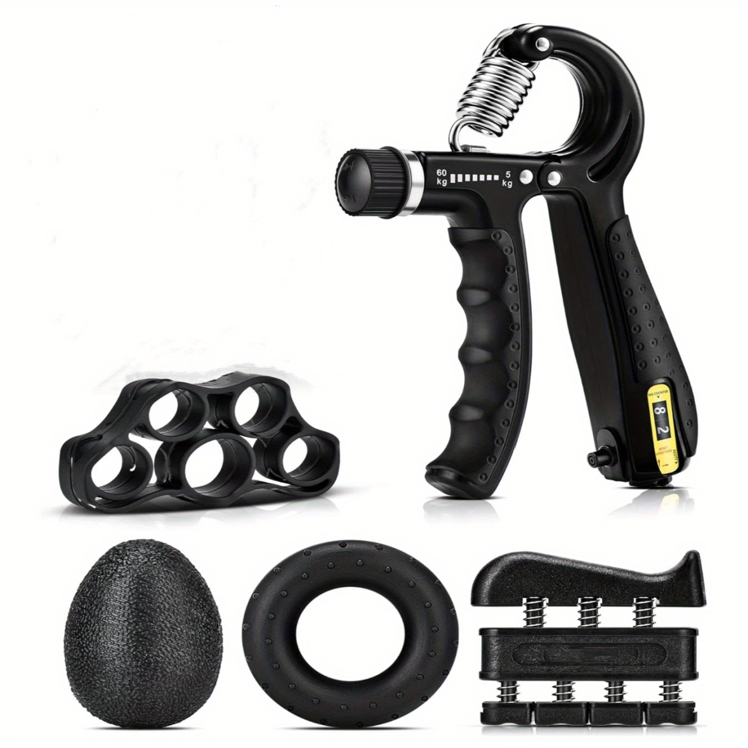 Kit Ejercitador ajustable Fortalecedor Muñeca Antebrazo Entrenador