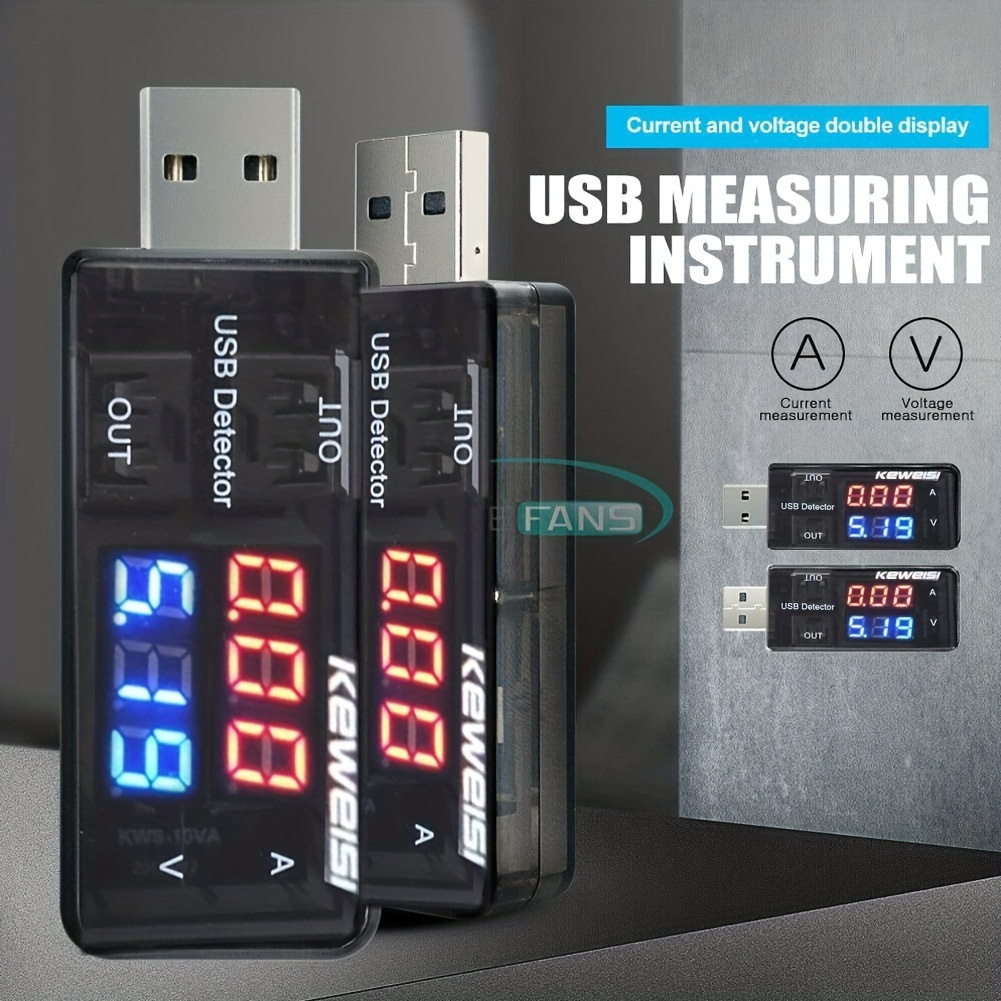 Usb Charger Detector Current Voltage Power Tester Dual - Temu