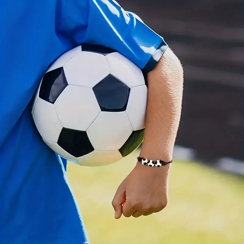 Soccer Charm Bracelets Soccer Party Favors Football Beads - Temu