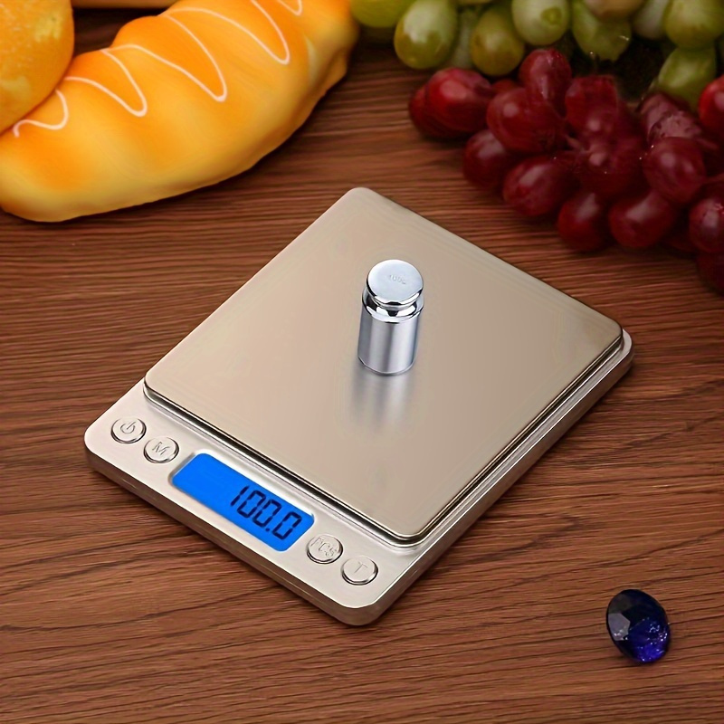 1pc kitchen scale baking food scale coffee scale high precision stainless steel material small gram scale household baking kitchen scale multiple measurement electronic scale 0 001 measurement accuracy details 1