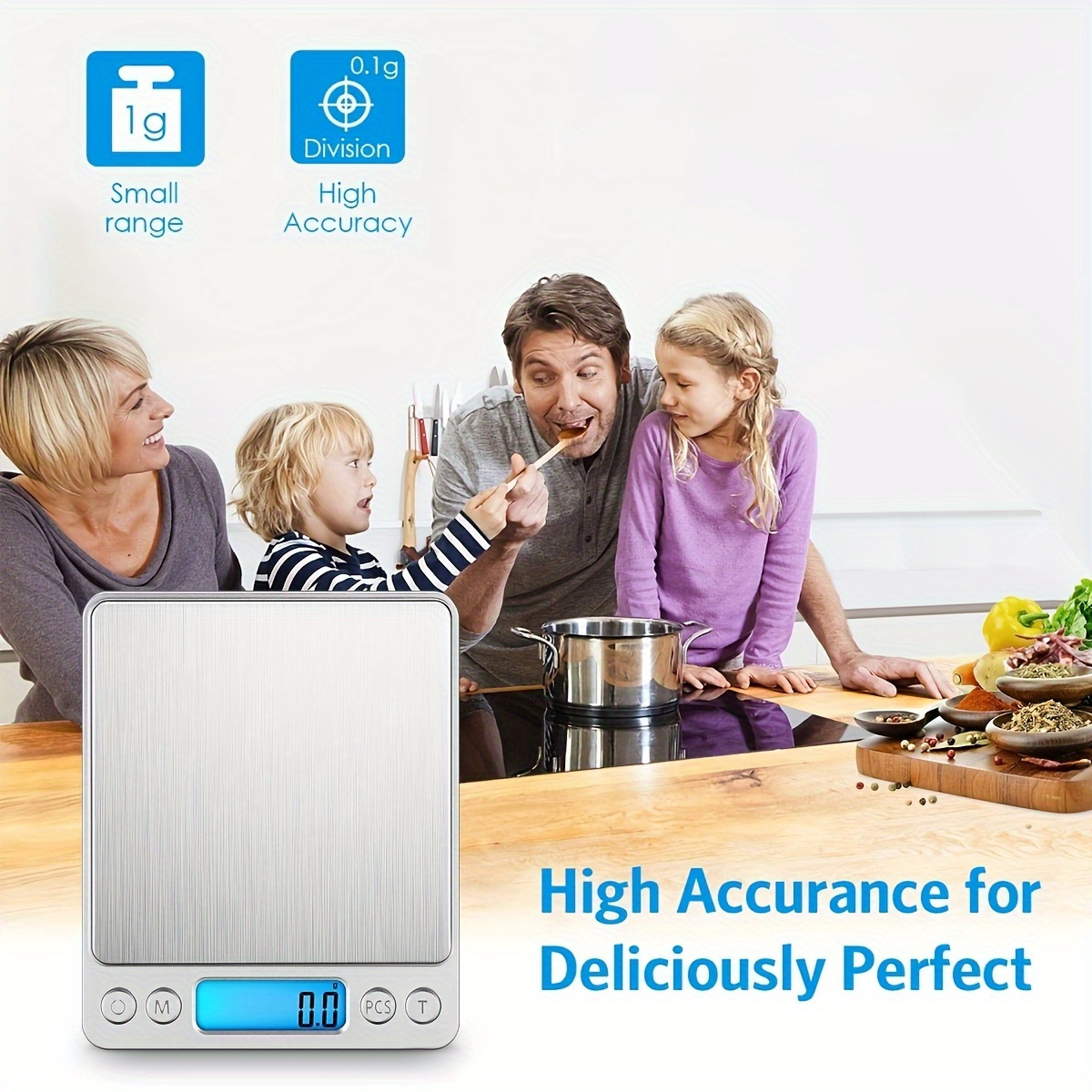 Household Kitchen Electronic Scale, High Precision Gram Scale, Perfect For  Baking And Coffee, Small Countertop Scale