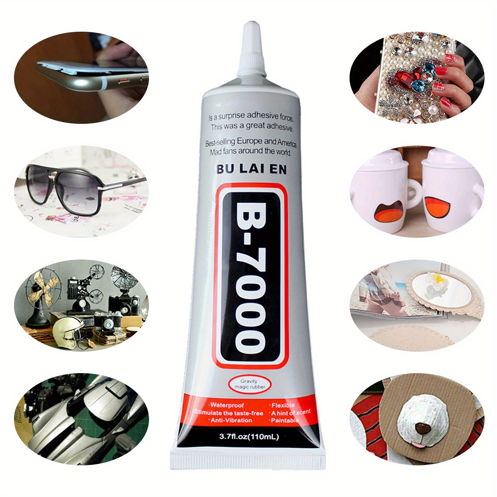 B-7000 Pegamento multiusos Adhesivo Resina epoxi DIY Artesanía Pegamento de  vidrio / 25ml