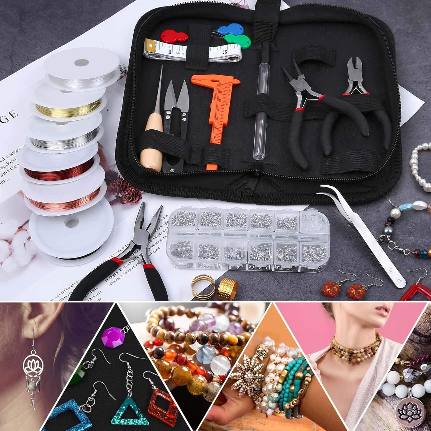Jewelry Making Supplies Wire Wrapping Kit With Jewelry Beading