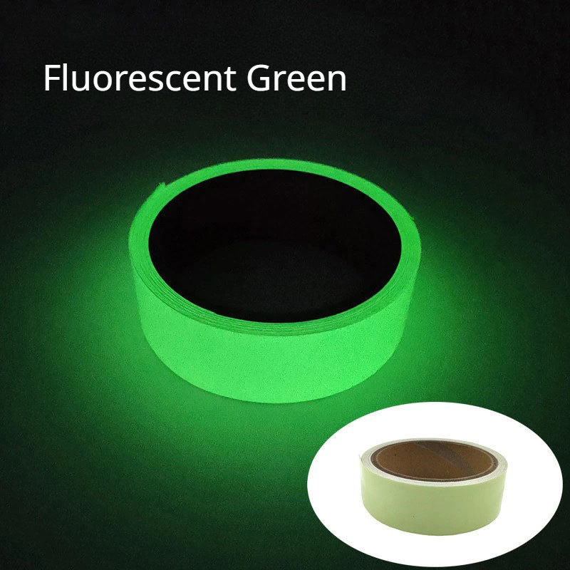 Lot de 6 rouleaux de ruban adhésif fluorescent réactif à la lumière noire  UV 15 mm x 5 m par rouleau