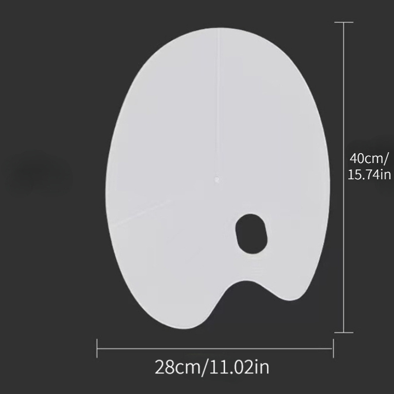 paint tray Large oval three-line palette art students special