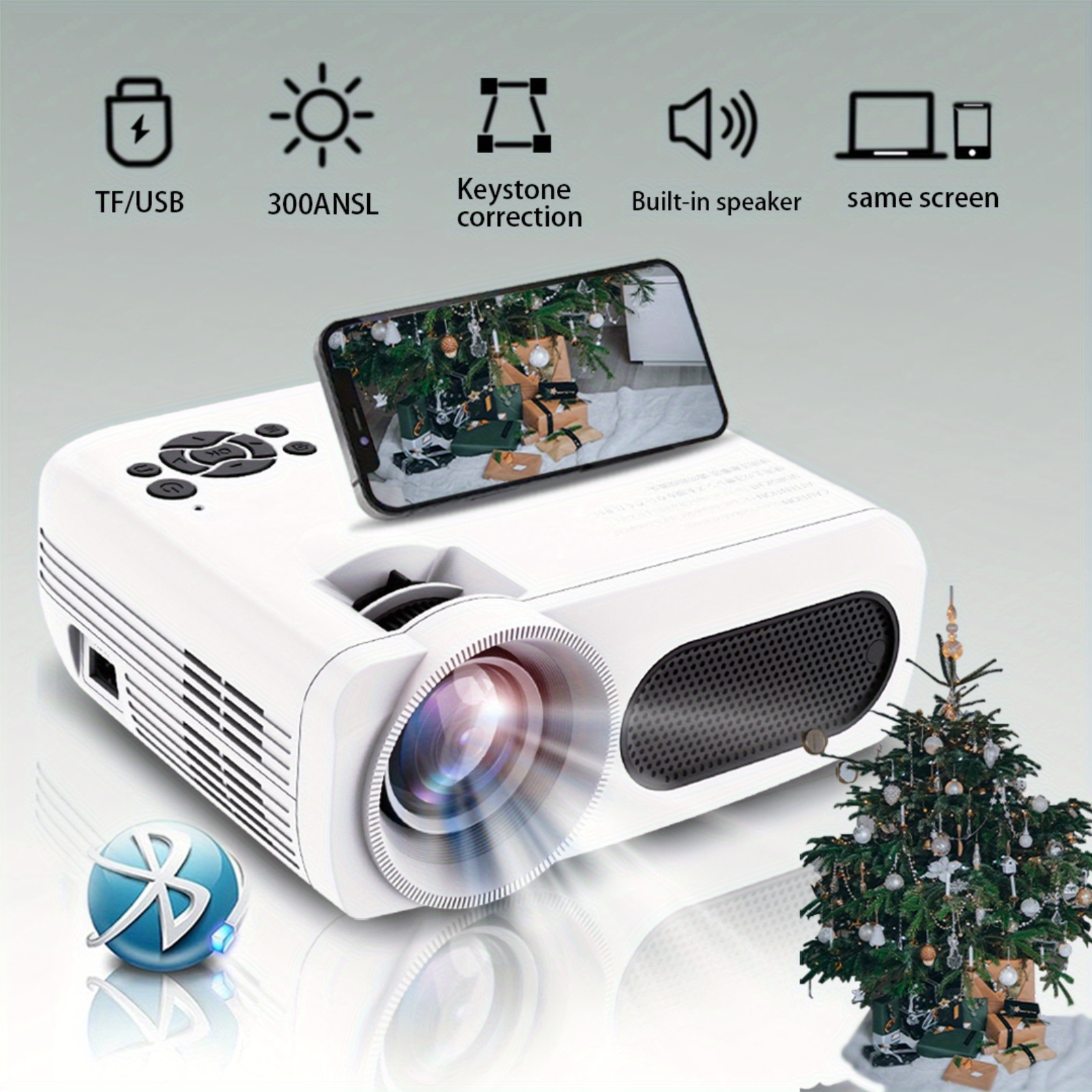 Proyector Wifi 5g Compatible Inalámbrico Proyector Fhd 1080p - Temu