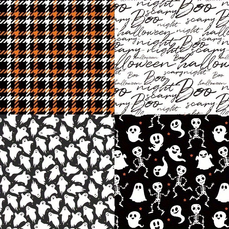 Dark Style Halloween Theme Scrapbook Paper suitable For - Temu