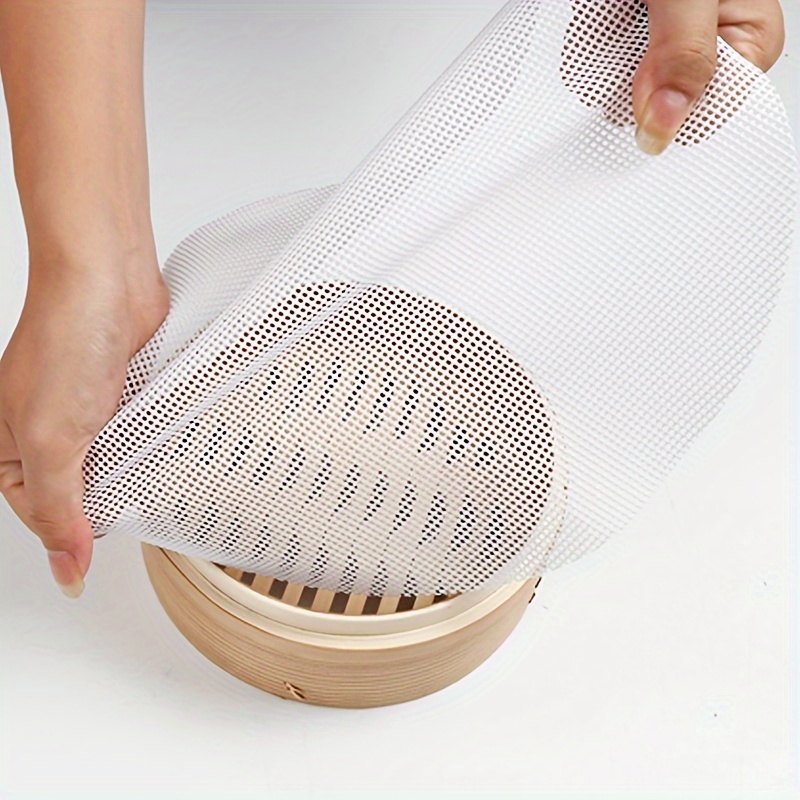 Food Grade Silicone Steamer Mat Pad Round High-temperature Resistant  Nonstick Steamer Cloth Home Steamer Bags Cage Drawer Cloth - Temu