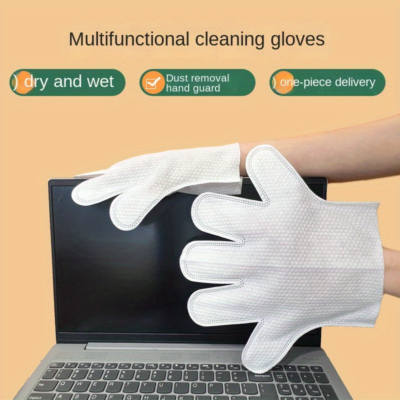 4 paires de gants anti-poussière lavables en microfibre, gants de nettoyage  pour plantes, stores, lampes et petits coins difficiles à atteindre